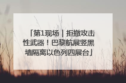 第1现场｜拒撤攻击性武器！巴黎航展竖黑墙隔离以色列四展台